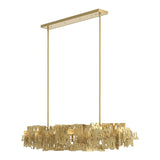 Brutus Linear Suspension Large in Modern Brass by Hubbardton Forge