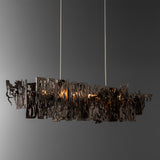 Brutus Linear Suspension Small detail in Dark Smoke, by Hubbardton Forge