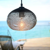 Bubble Ellipse Pendant Steel Grey By Siemon Salazar Detailed View