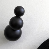 Bubbles Coat Hangers Set of 5 Black By Mogg Detailed View1