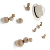 Bubbles Coat Hangers Set of 5 Natural Wood By Mogg