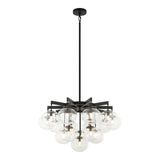 Bulbus Chandelier 16 Light Matte Black