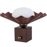 Burgundy 12inch Furrow Table Lamp by Alora Lighting