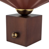 Burgundy 12inch Furrow Table Lamp by Alora Lighting Details