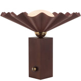 Burgundy 16inch Furrow Table Lamp by Alora Lighting