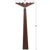 Burgundy Furrow Floor Lamp by Alora Lighting Dimensions