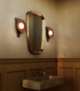 Burgundy Furrow Wall Sconce by Alora Lighting