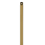 Burnished Brass Threaded Fan Downrod by Visual Comfort Fans