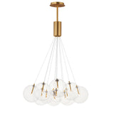 Burst 12 Light Chandelier by ET2 - Gold - Clear