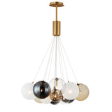 Burst 12 Light Chandelier by ET2 - Gold - Mixed