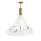 Burst 20-Light LED Chandelier by ET2 - Gold - Clear