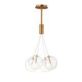 Burst 4 Light Chandelier by ET2 - Gold - Clear