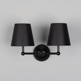 Busan Double Wall Light - Matt Black
