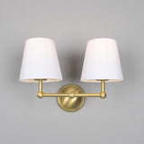 Busan Double Wall Light Satin_Brass_Black