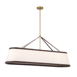 Libby Langdon Callahan 47.5'' Luxe Gold Linear Oval Chandelier by Crystorama