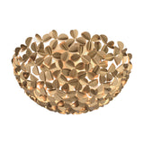 Cora 16'' Soft Gold Flush Mount by Crystorama
