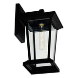Leawood 1 Light Black Outdoor Wall Light