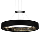 Rosalina Integrated LED Matte Black Chandelier