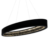 Rosalina Integrated LED Matte Black Chandelier