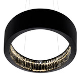Rosalina Integrated LED Matte Black Chandelier