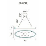 Rosalina Integrated LED Matte Black Chandelier