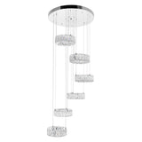 Madeline Integrated LED 6 Ring Chandelier