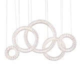 Celina Integrated LED 43in 5 Ring Chandelier
