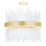 Genevieve Integrated LED Medallion Gold Chandelier