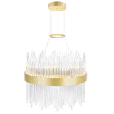Genevieve Integrated LED Medallion Gold Chandelier
