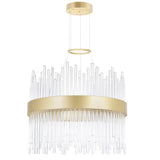 Genevieve Integrated LED Medallion Gold Chandelier