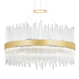 Genevieve Integrated LED Medallion Gold Chandelier