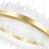 Genevieve Integrated LED Medallion Gold Chandelier