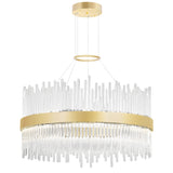 Genevieve Integrated LED Medallion Gold Chandelier