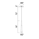 Andes Integrated LED Down Mini Pendant