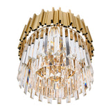 Deco Medallion Gold Down Chandelier