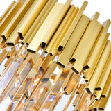 Deco Medallion Gold Down Chandelier