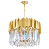 Deco Medallion Gold Down Chandelier