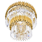 Deco Medallion Gold Down Chandelier