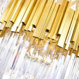 Deco Medallion Gold Down Chandelier