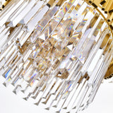 Deco Medallion Gold Down Chandelier