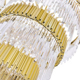 Deco Medallion Gold Down Chandelier