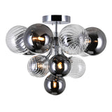 Pallocino 16in Chrome Flush Mount