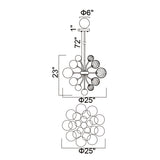 Pallocino Chrome Chandelier