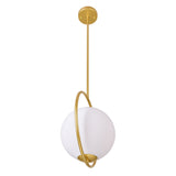 Celeste 14in Medallion Gold Mini Pendant