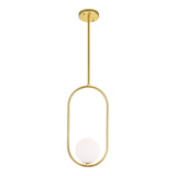 Celeste 8in Medallion Gold Mini Pendant
