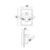 Private I Integrated LED Adjustable Rectangular Wall Sconce