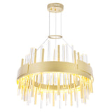Millipede Integrated LED Satin Gold Chandelier