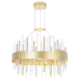 Millipede Integrated LED Satin Gold Chandelier