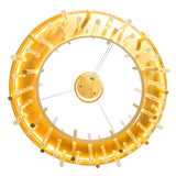 Millipede Integrated LED Satin Gold Chandelier