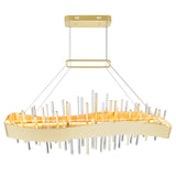 Millipede Integrated LED Satin Gold Chandelier